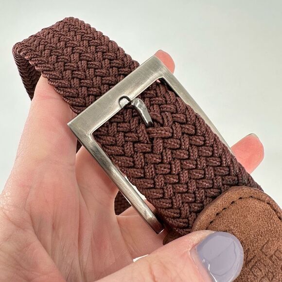 Les Canebiers Mens Braided Brown Belt Size Large‎ - Picture 12 of 14